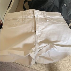 White Abercrombie&Fitch denim shorts